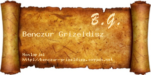 Benczur Grizeldisz névjegykártya